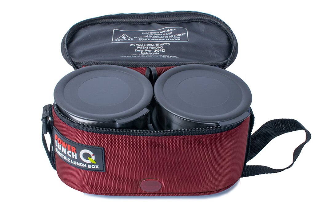 Maroon Ecoline Q4 Electric Lunch Box